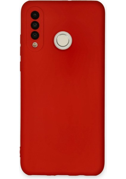 Huawei P30 Lite Kılıf Nano Içi Kadife Silikon - Kırmızı Ynsmr