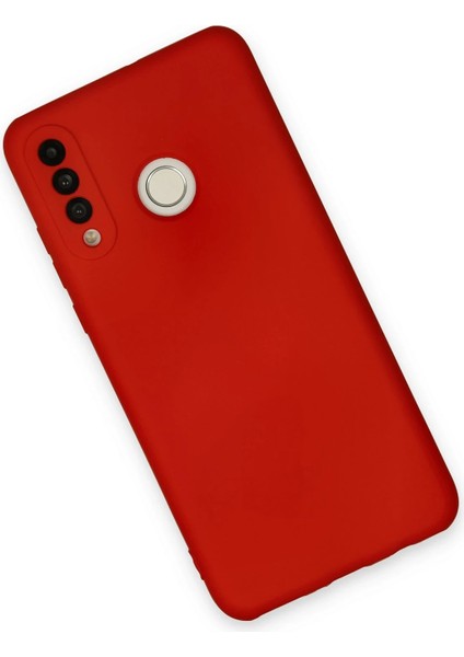 Huawei P30 Lite Kılıf Nano Içi Kadife Silikon - Kırmızı Ynsmr