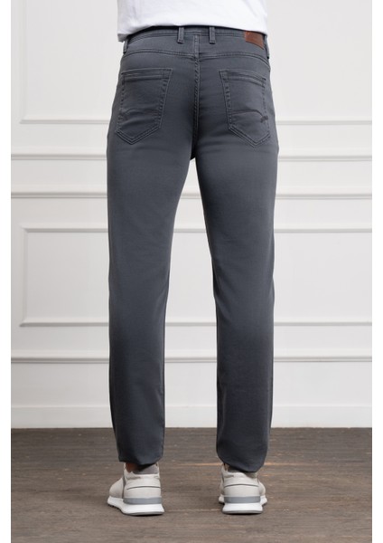 Erkek Füme Mevsimlik Pamuk 5 Cep Dynamic Fit Jean Pantolon fırsatları