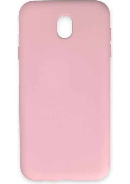 Samsung Galaxy J7 Pro / J730 Kılıf Nano Içi Kadife Silikon - Pudra Ynsmr
