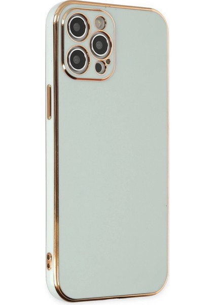 Iphone 12 Pro Max Kılıf Volet Silikon - Açık Yeşil Bstmy