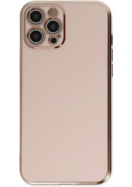 Iphone 12 Pro Max Kılıf Volet Silikon - Pembe Bstmy