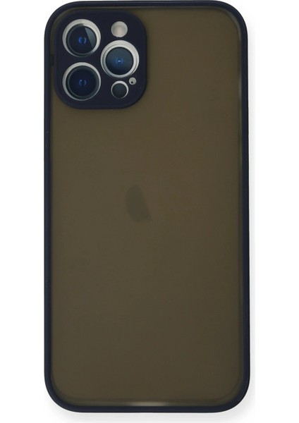 Iphone 12 Pro Kılıf Montreal Silikon Kapak - Lacivert Bstmy