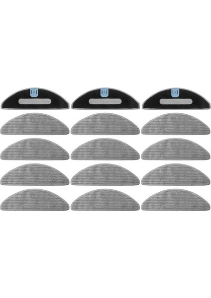 Irobot Roomba Combo I5, I5+, J5, J5+ Robot Süpürge Parçaları Için 15 Adet Paspas Pedi Mikrofiber Yıkanabilir Tekrar Kullanılabilir Paspas Bezi (Yurt Dışından)