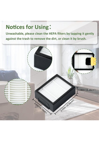 Irobot Roomba Eı ve J Serisi Için Hepa Filtre Parçaları I7 I7+/plus I3 I3+ I4 I6 I6+ I8 I8+ E5 E6 E7 Elektrikli Süpürge Filtresi (Yurt Dışından)