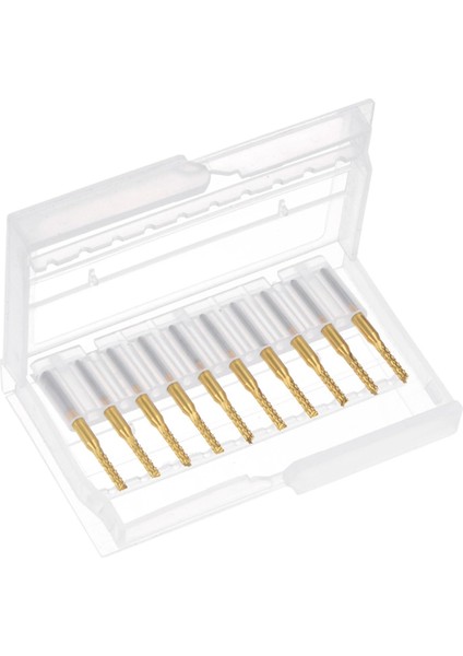 Pcb Makinesi Için 10 Adet Titanyum Kaplama Karbür, 1/8 Inç Şaft 2.2mm (Yurt Dışından)