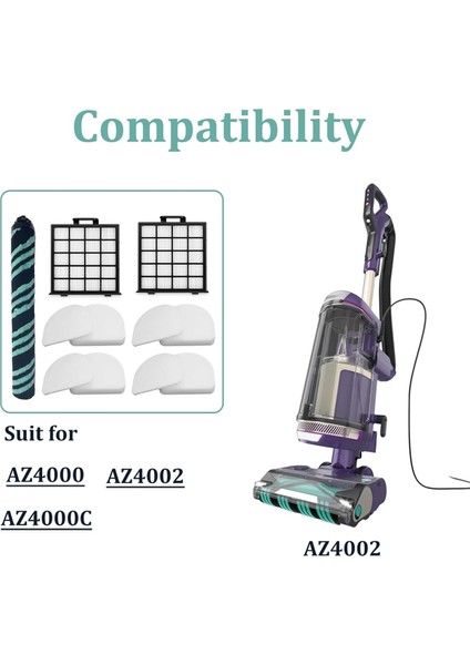 Ana Fırça Hepa Filtre Filtre Süngeri Shark Detect Pro Max Dik Vakum AZ4000 AZ4002 AZ4000C Yedek Parçaları (Yurt Dışından)
