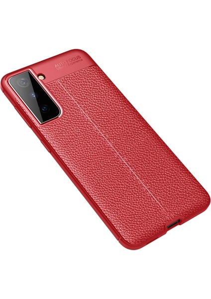 Samsung Galaxy S21 Plus Kılıf Auto Focus Kapak - Kırmızı Bstmy