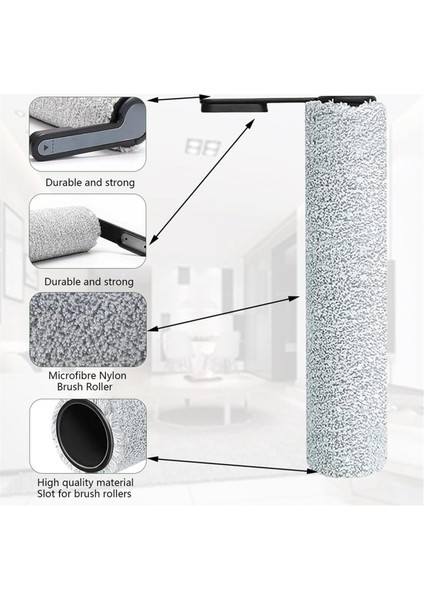 Tineco Floor One S7/floor One S6 Pro Için Fırça Rulosu, Yedek Filtre Parçaları Aksesuarları (Yurt Dışından)