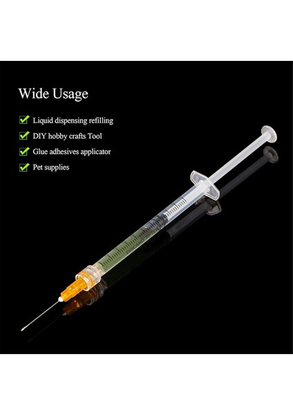 50 Paket 1ml Iğneli ŞIRINGA-25G 1 Inç Iğne, Laboratuvar Malzemeleri (Yurt Dışından)