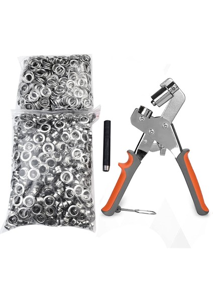 800 Adet Grommet Alet Takımı, Grommet Pres Pensesi 3/8 Inç (10MM) Elde Taşınabilir (Yurt Dışından)