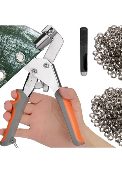 800 Adet Grommet Alet Takımı, Grommet Pres Pensesi 3/8 Inç (10MM) Elde Taşınabilir (Yurt Dışından)