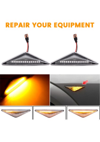 Araba Dinamik LED Yan Işaret Lambası Dönüş Sinyal Lambası Gösterge Lambası Ford Mondeo Mk3 2000-2007 Için (Yurt Dışından) indirimleri