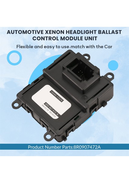 Araba LED Xenon Hid Far Balast Kontrol Modülü Ünitesi Far Sürücü Modülü 8R0907472A Audi Q5 2009-2019 Için (Yurt Dışından)