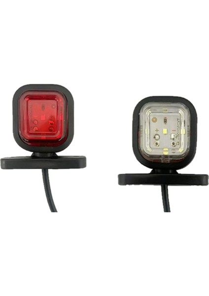 2 Adet Araba Kamyon Yan Işaretleme Lambası 12/24V LED Gösterge Lambası Arka Lambası Flaş Lambası (Yurt Dışından)