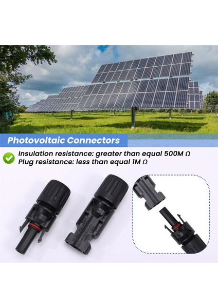 15 Set -4 Konnektörlü Fotovoltaik Konnektörler (Yurt Dışından)