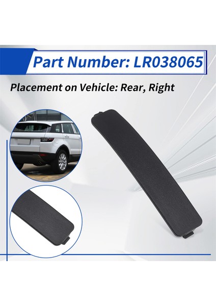 1 Adet Siyah Araba Arka Sağ Stop Lambası Ucu Kapağı Land Rover Range Rover Evoque 2012-2018 LR038065 (Yurt Dışından)