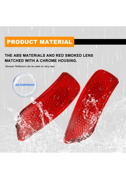 Arka Tampon Reflektör Işık Kapağı 57010720AC 57010721AC Jeep Grand Cherokee Compass Dodge Journey Aksesuarları (Yurt Dışından) fırsatları