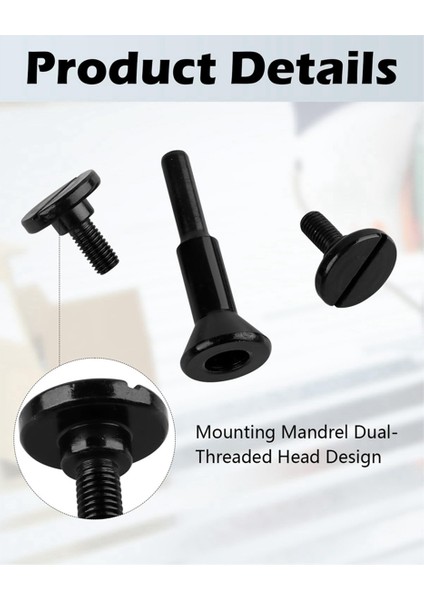 Montaj Mandrel 3/8ın ve 1/4ın Mil Deliği (2 Paket), Uçlar Aracı (Yurt Dışından)