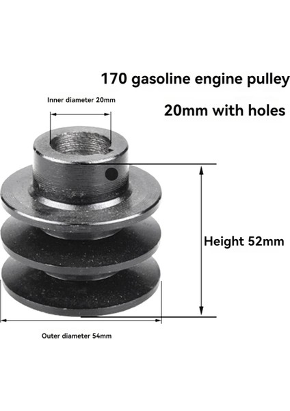 20MM Delikli Yivli Kasnak Için Çift V Kayış Kasnağı A Kayışı (Yurt Dışından)