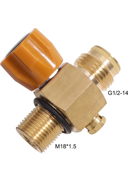 Co2 Tank Adaptörü, G1/2 14 M18X1.5 Yeniden Dolum Co2 Valf Adaptörü Dönüştürücü (Yurt Dışından)