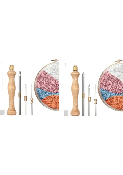 2 Set Delme Iğnesi Iğne Delme Aleti, Halı Delme Iğnesi (Yurt Dışından)