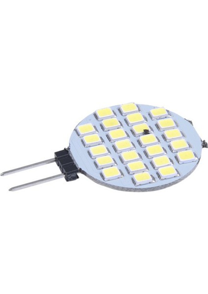 10 Adet Ayna Ön Işığı LED G4 12V Disk Şekilli 12V LED G4 Daire Düz Plaka Çift Iğne Yuvarlak Sıcak Beyaz Işık (Yurt Dışından)