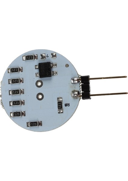 10 Adet Ayna Ön Işığı LED G4 12V Disk Şekilli 12V LED G4 Daire Düz Plaka Çift Iğne Yuvarlak Sıcak Beyaz Işık (Yurt Dışından)