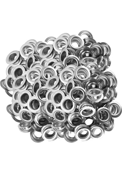 Grommet ve Rondela 500 Adet, 2 Kit, Deri Çantalar Için Banner (Gümüş, 1/2 Inç) (Yurt Dışından)