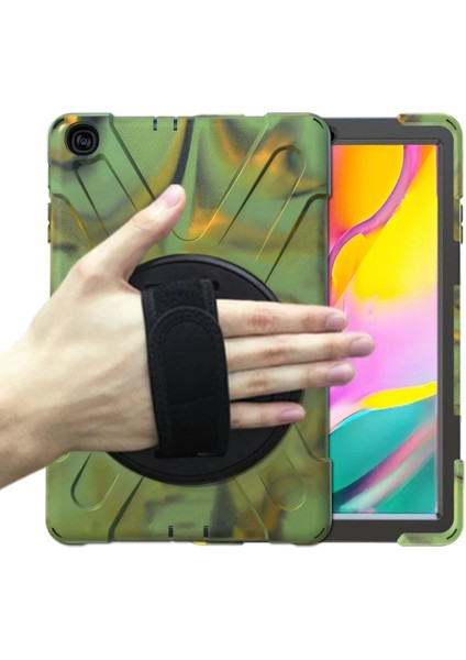 Samsung Galaxy T510 Tab A 10.1 Kılıf Amazing Tablet Kapak - Kamuflaj Bstmy