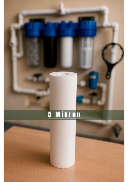 Su Arıtma Cihazı 5 Micron Sediment Tortu Filtre Kartuşu 10 Inç