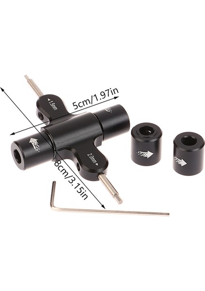 M3/5 Anahtar Vida Somunu 1.5/2.0mm Pervane Aracı Rc Quadcopter Fpv Drone Için (Yurt Dışından)