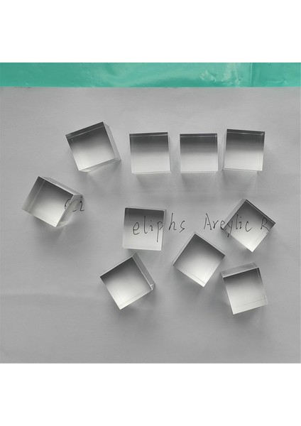 10 Adet 1 Inç x 1 Inç x 1 Inç Şeffaf Akrilik Kare Kare Bloklar (Yurt Dışından) fırsatları