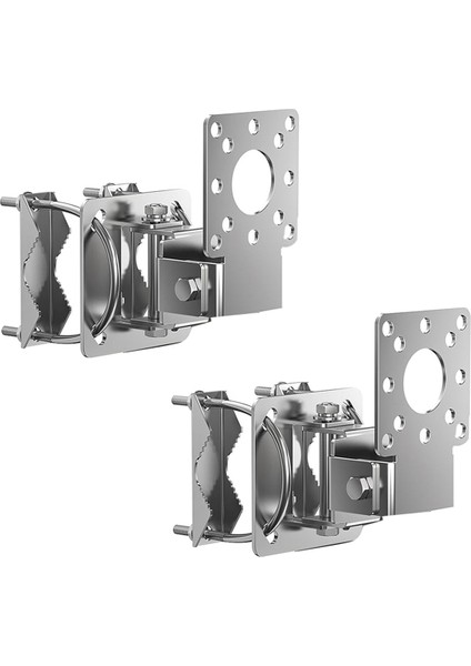 2 Paket Evrensel Duvar/direk Montaj Direği Montaj Braketleri U-Cıvata ile (Yurt Dışından)