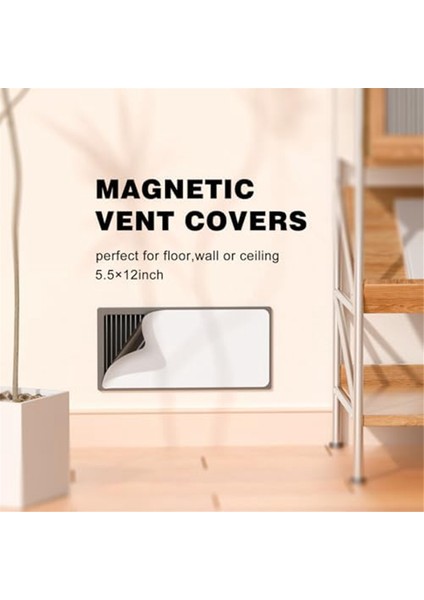 Ev Için 8 Paket Manyetik Havalandırma Kapağı 5.5X12IN Manyetik Zemin Kaydı (Yurt Dışından) indirimleri