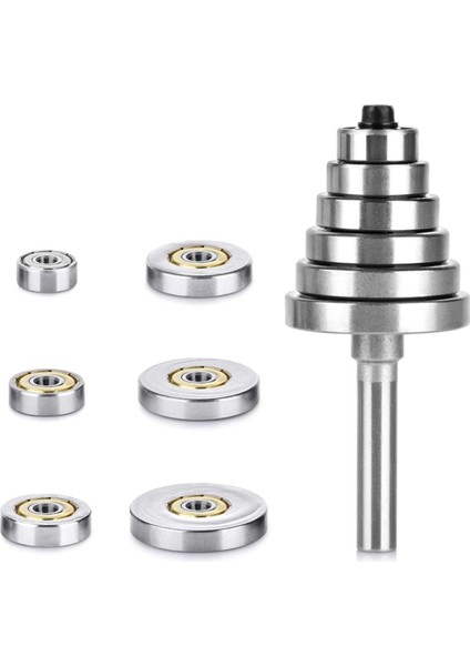 4 Adet 1/4 Şaftlı 6 Rulmanlı Freze Ucu Seti (Yurt Dışından) indirimleri