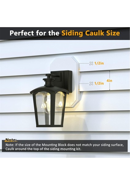 Siding Montaj Kiti, 8141DBL Dış Aydınlatma Montaj Bloğu, Beyaz (Yurt Dışından) modelleri