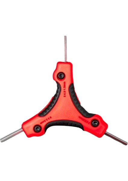 Katlanır Altıgen Yıldız Anahtar Taşınabilir Tornavida Aracı Kırmızı (Yurt Dışından)