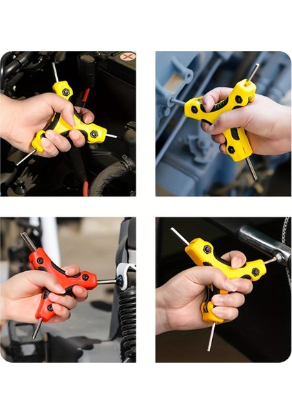 Katlanır Altıgen Yıldız Anahtar Taşınabilir Tornavida Aracı Kırmızı (Yurt Dışından) indirimleri