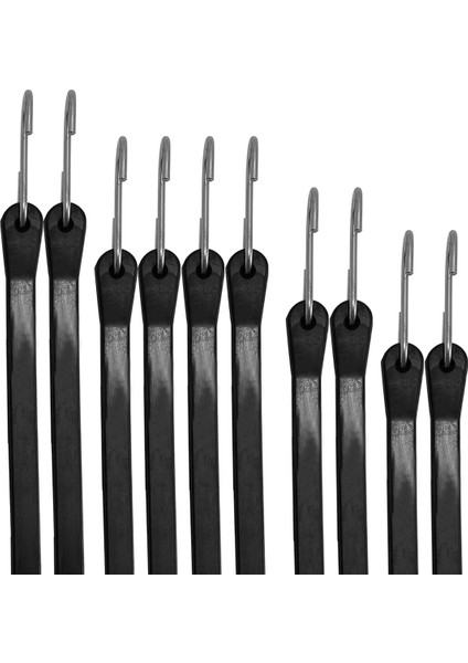 Kancalı Ağır Hizmet Tipi Dış Mekan Kauçuk Bungee Kordonları (Yurt Dışından)