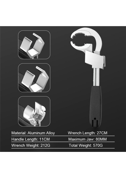 Çok Işlevli Banyo Anahtarı Ayarlanabilir Açıklık 80MM Anahtar (Yurt Dışından) indirimleri