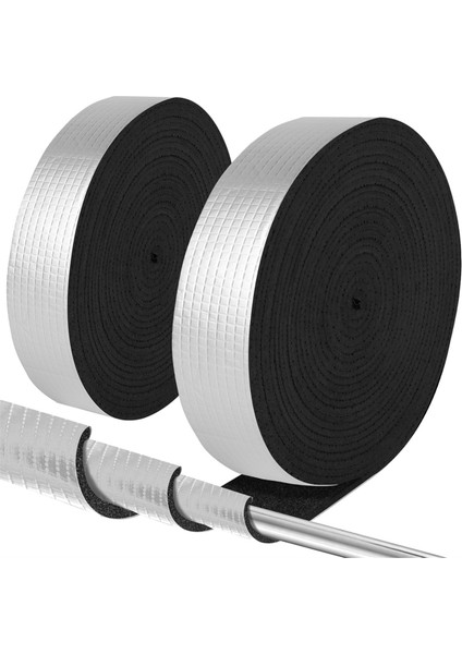 Boru Yalıtım Sarma 2 Inç Genişlik x 32.8 Ft Açık Hava Köpük ve Folyo Boru (Yurt Dışından)