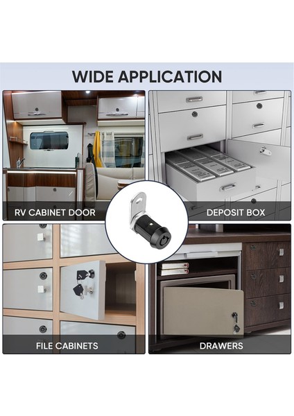 Anahtarlı Dolap Kilidi, 5/8 Inç Ağır Hizmet Tipi Boru Kam Kilidi (Yurt Dışından) indirimleri