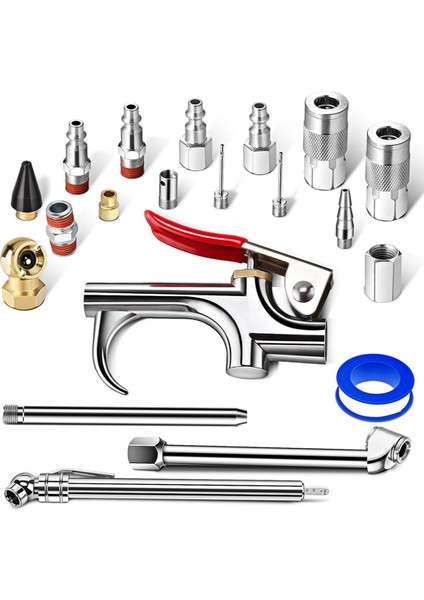 20 Parça Hava Alet Seti, 1/4ın Npt Hızlı Bağlantı Kaplinli Hava Aletleri (Yurt Dışından)