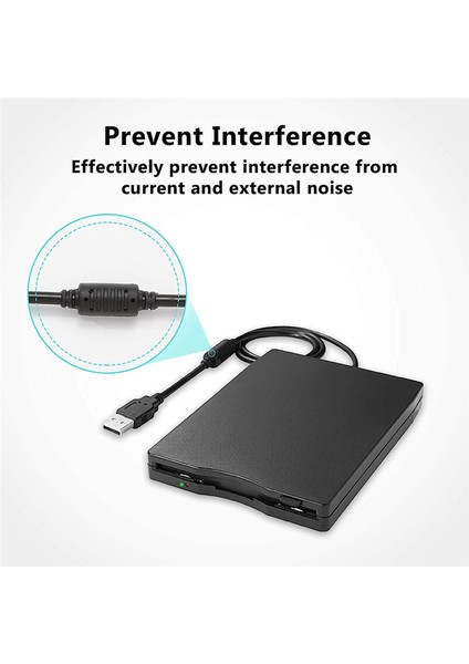 USB Disket Okuyucu Sürücü 3.5 Inç 7 8 2000 Xp Vista Pc Için (Yurt Dışından)