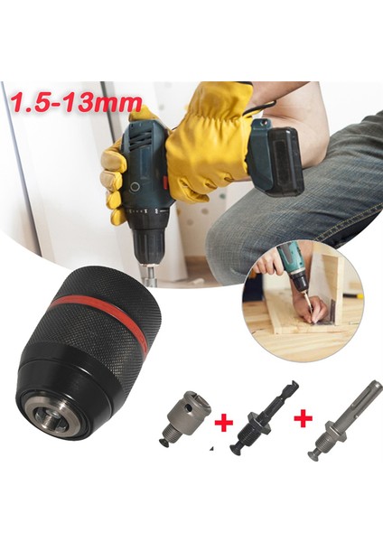 Chuck Seti El Sıkmalı Kendinden Kilitli Chuck Darbeli Elektrikli Çekiç Anahtarı (Yurt Dışından) indirimleri