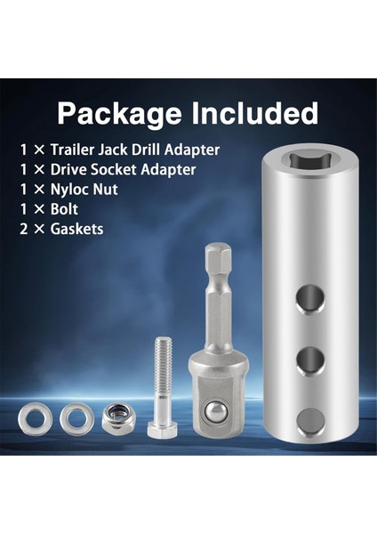 Paslanmaz Çelik Römork Kriko Elektrikli Matkap Adaptörü (Yurt Dışından) indirimleri