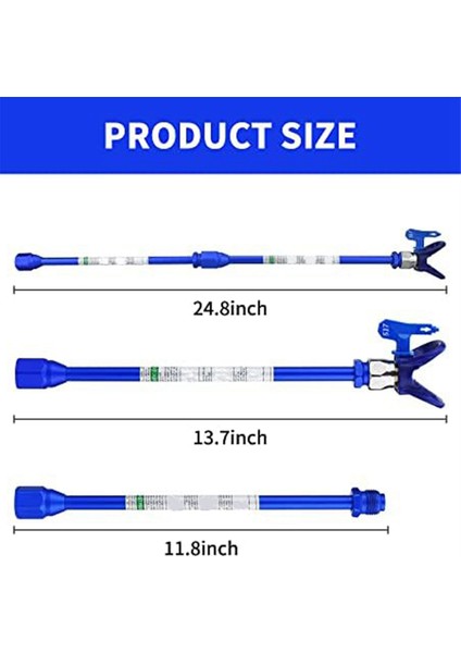 12 Inç (30 Cm) Uzatma Çubuğu + 517 Nozul + Nozul Ucu A (Yurt Dışından) fırsatları