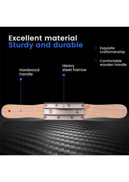 2 Paket Parlatma Tekerleği Tırmığı, 15 Inç Paslanmaz Çelik Metal Tırtıklı Fırça (Yurt Dışından) indirimleri