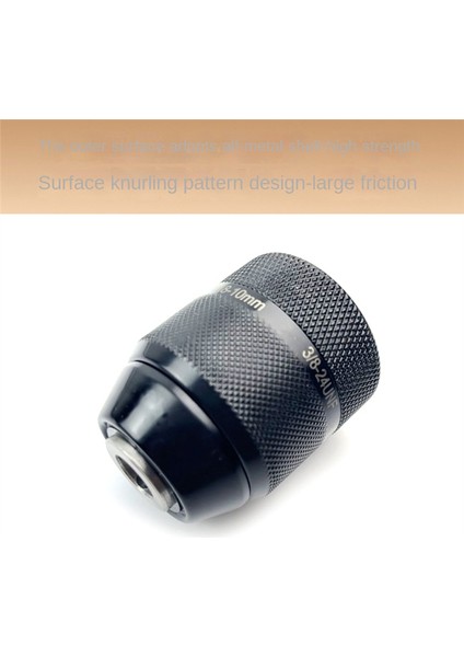 3/8-24UNF Dişli 0.8MM-10MM Metal Matkap Ucu Adaptörü A (Yurt Dışından)
